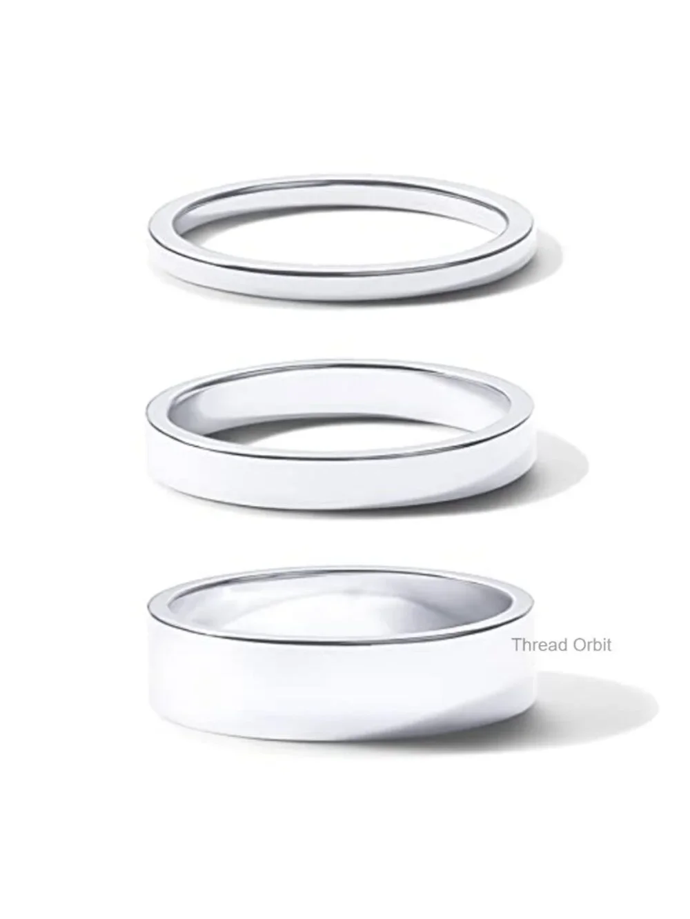 18K Gold Plated Stacking Ring Set for Women - 3 Rings